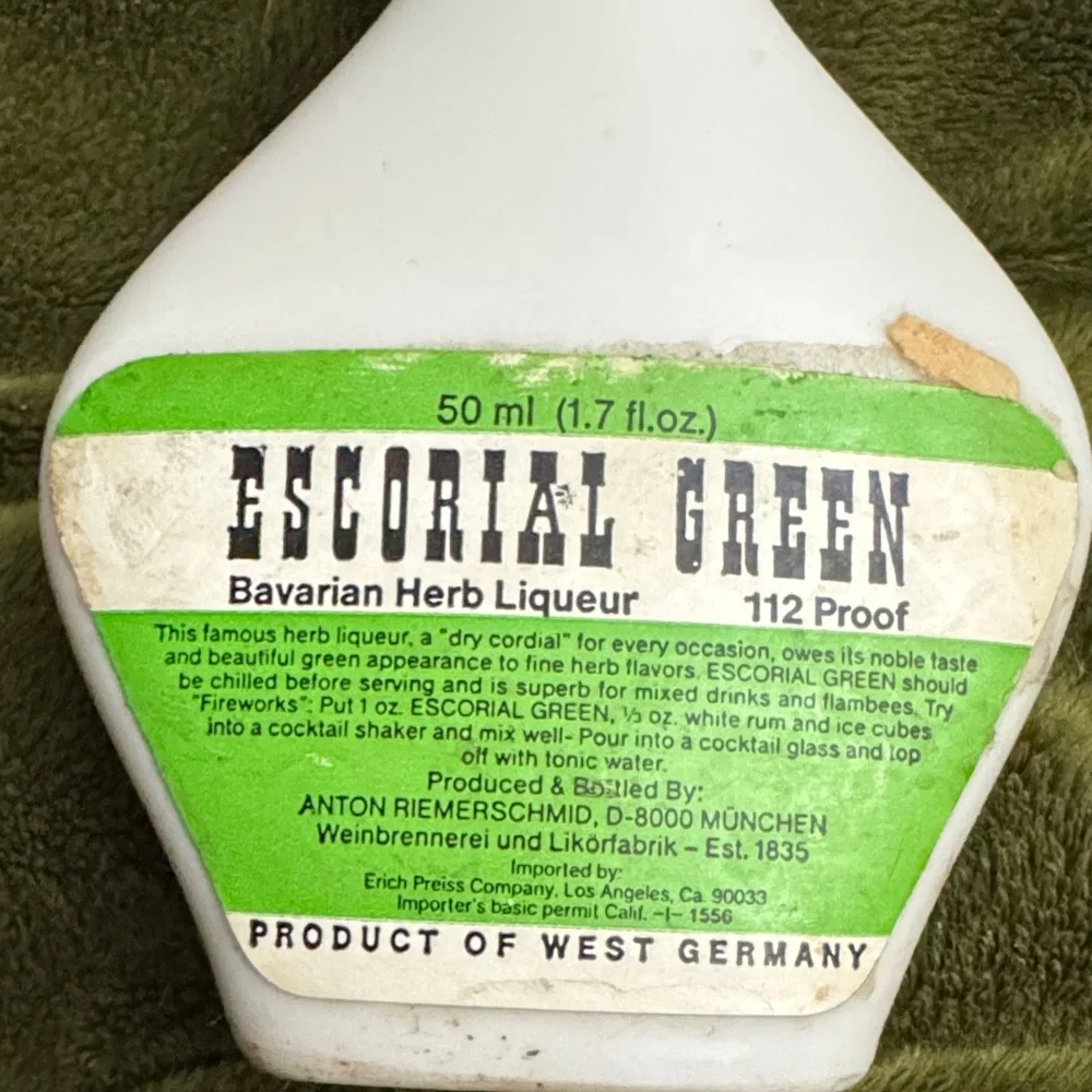 Vintage 1960’s Mini Bavarian Herb Liquer Bottle Multicolor West Germany Ceramic - Picture 3 of 11